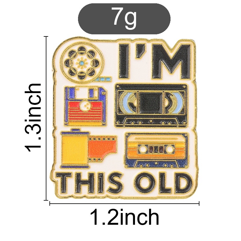 I'm This Old Badge Cartoon Ret - Reel Bag recension och pris
