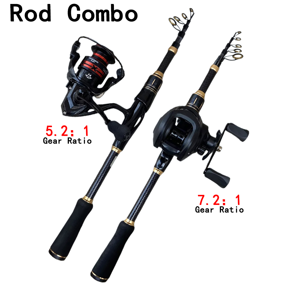 Telescopic Baitcasting Fishing - Spincast Reel recension och pris